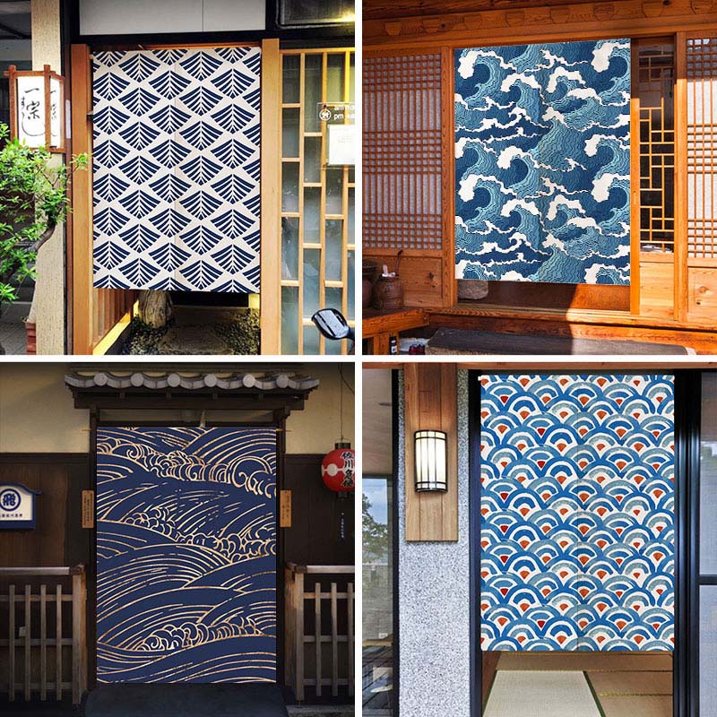 Noren Curtain Doorway - Rideaux de porte Noren japonais à