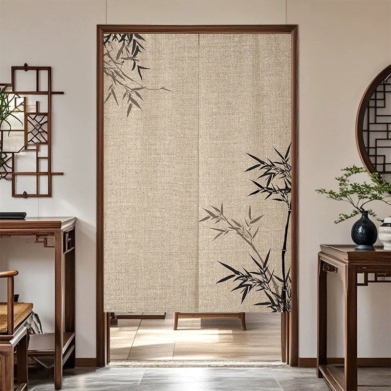 Noren Curtain Doorway - Rideau de porte Noren en bambou