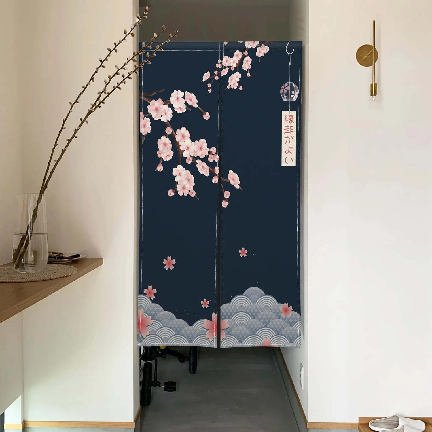 Noren Curtain Doorway - Rideau de porte imprimé japonais sans