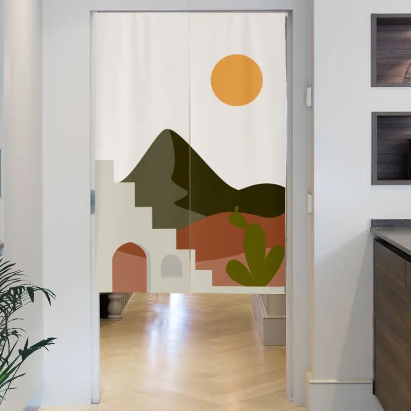 Rideaux de porte peints paysag - Noren Curtain Doorway avis et prix