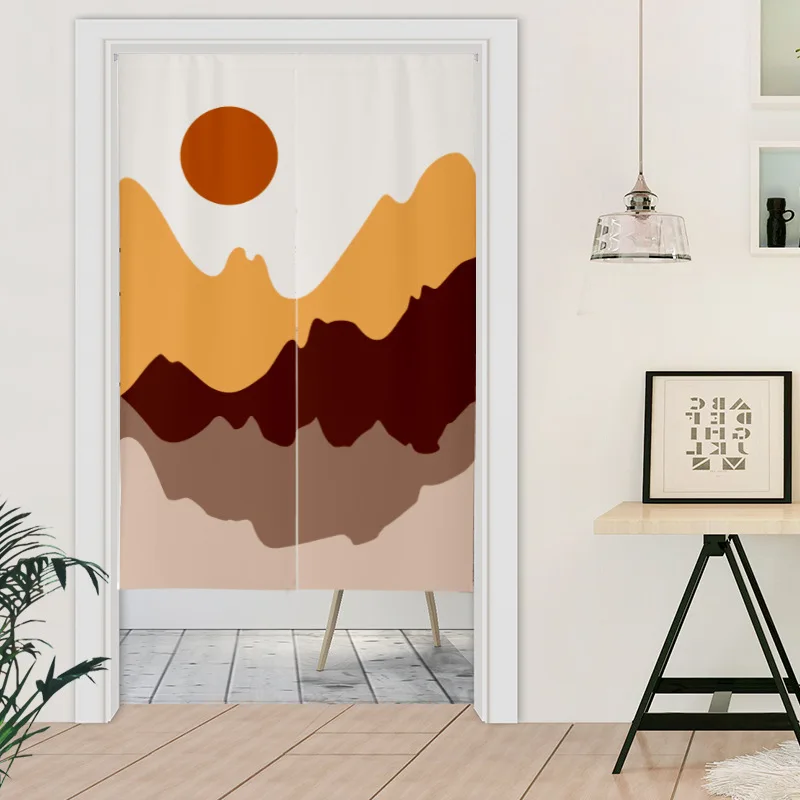 Rideaux de porte peints paysag - Noren Curtain Doorway avis et prix