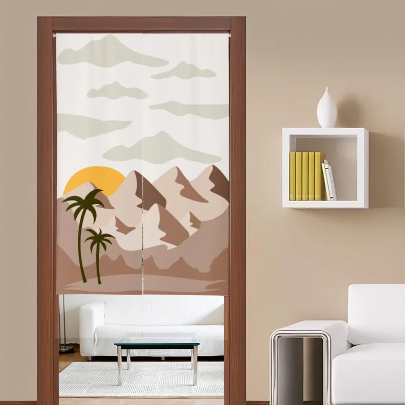Rideaux de porte peints paysag - Noren Curtain Doorway avis et prix